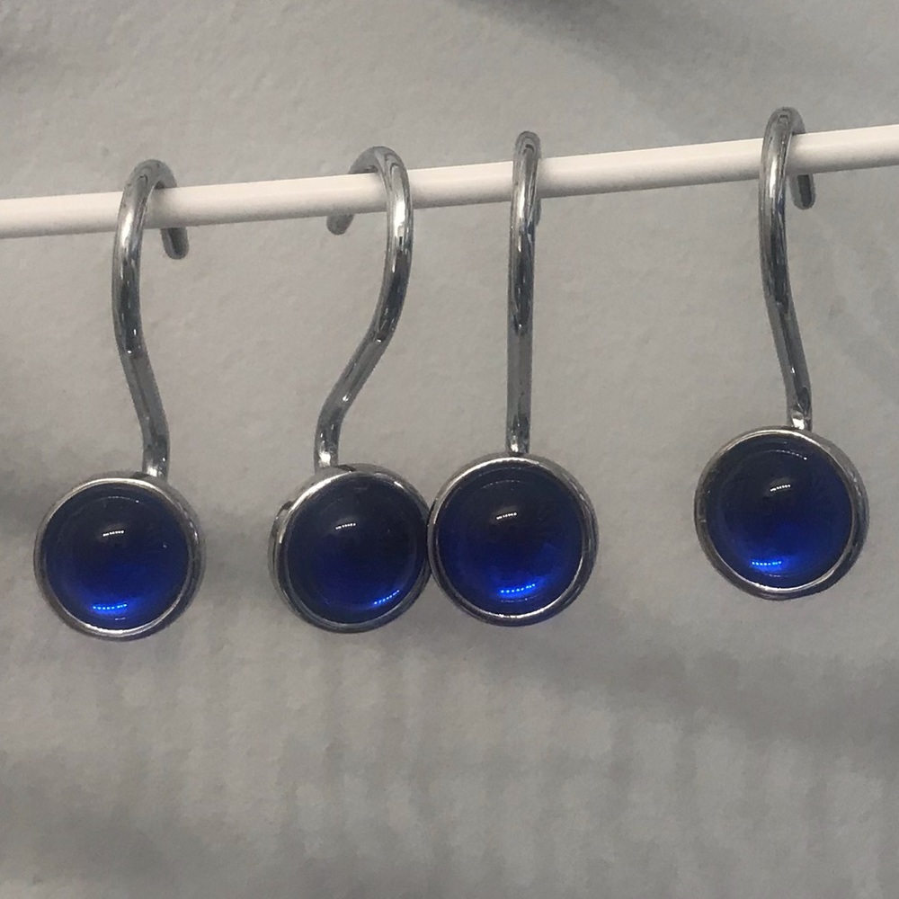 Shower Curtain Hooks Set of 12